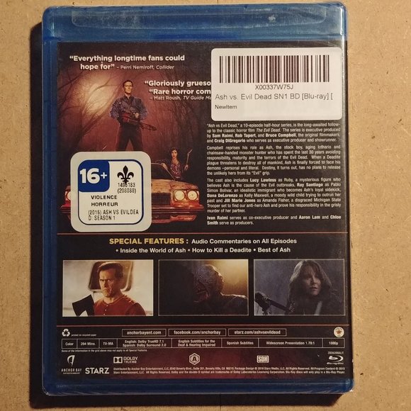 ASH VS EVIL DEAD THE COMPLETE FIRTS SEASON NEW & SEALED - Picture 3 of 3